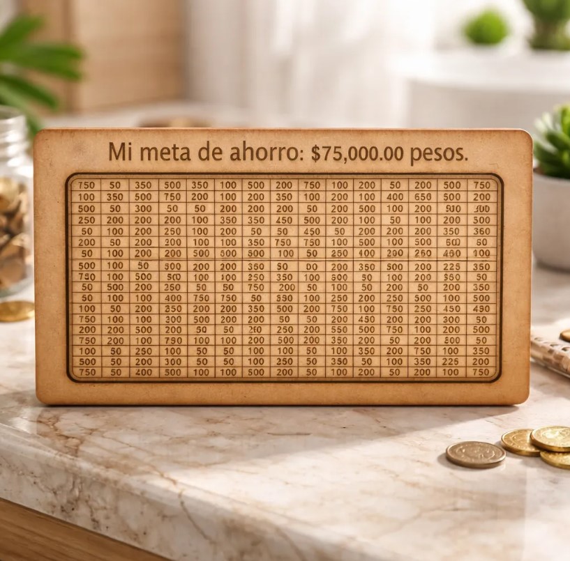 Alcancía Mi Meta De Ahorro 75mil