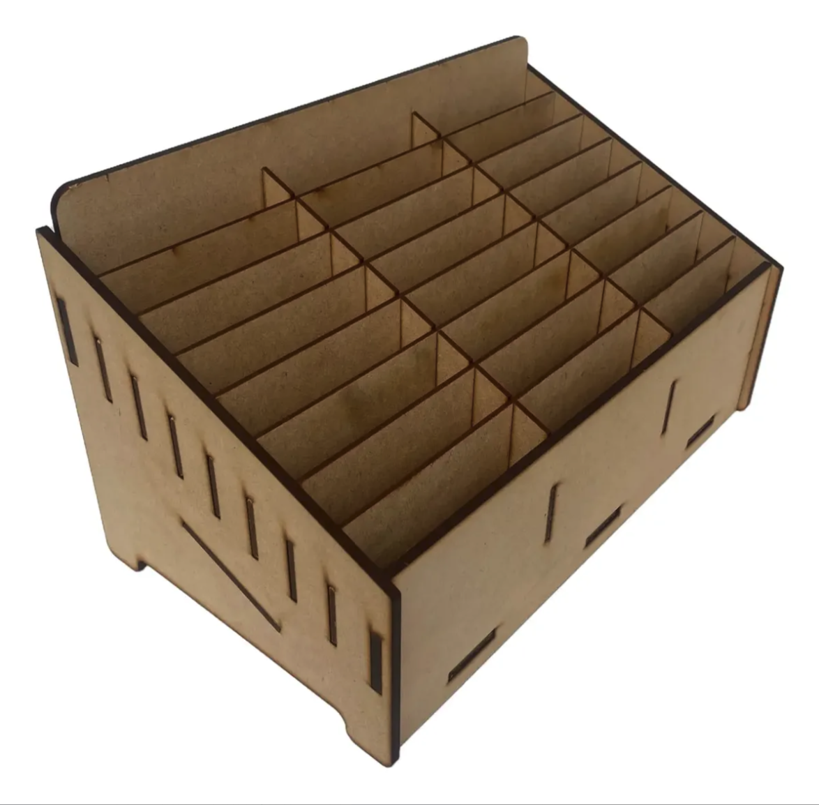 Caja Organizador Exhibidor MDF para 24 Celulares | Reforzado - Taller Negocio Empresa | Soporte para Teléfonos Móviles | Compatible con Todos los Modelos de Celulares