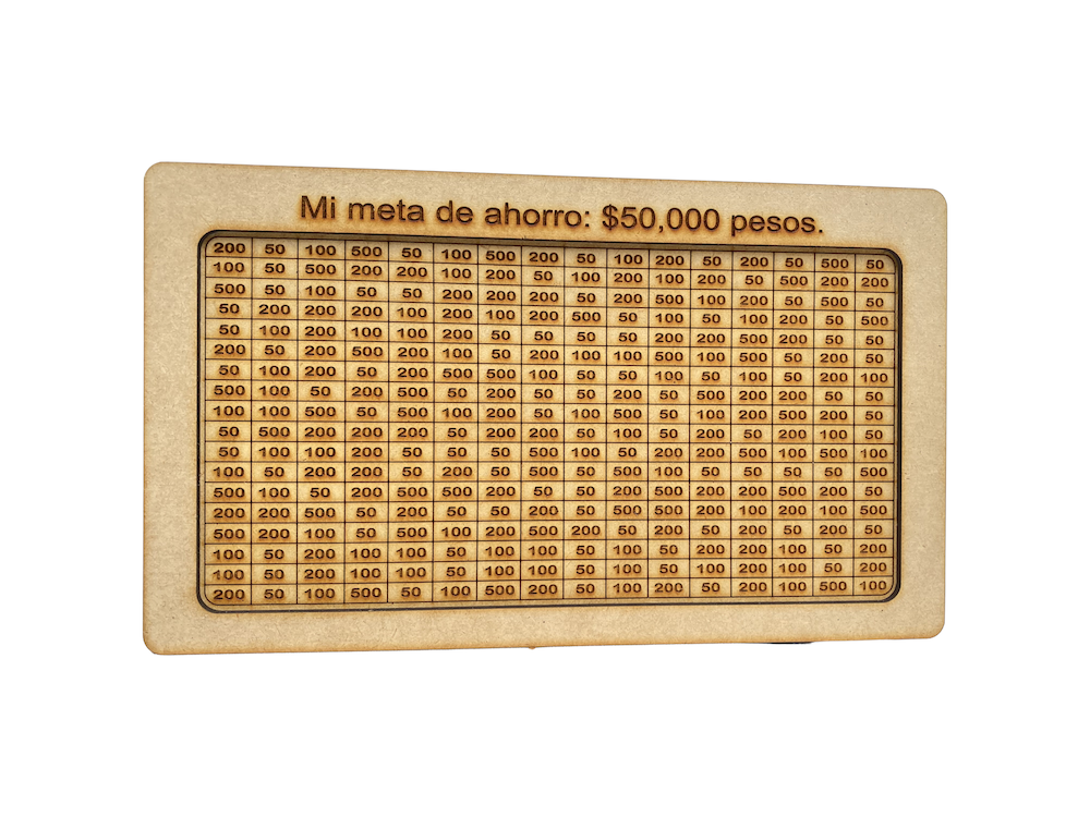 Alcancía Mi Meta De Ahorro 50mil.